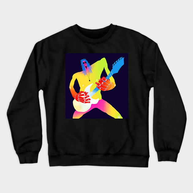 Electrified by Rock Crewneck Sweatshirt by Tosik-Art